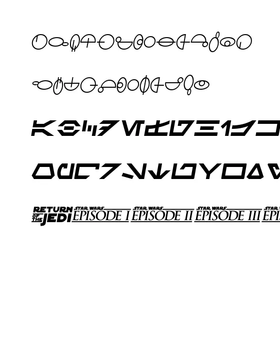 SF Distant Galaxy Symbols Italic.webp