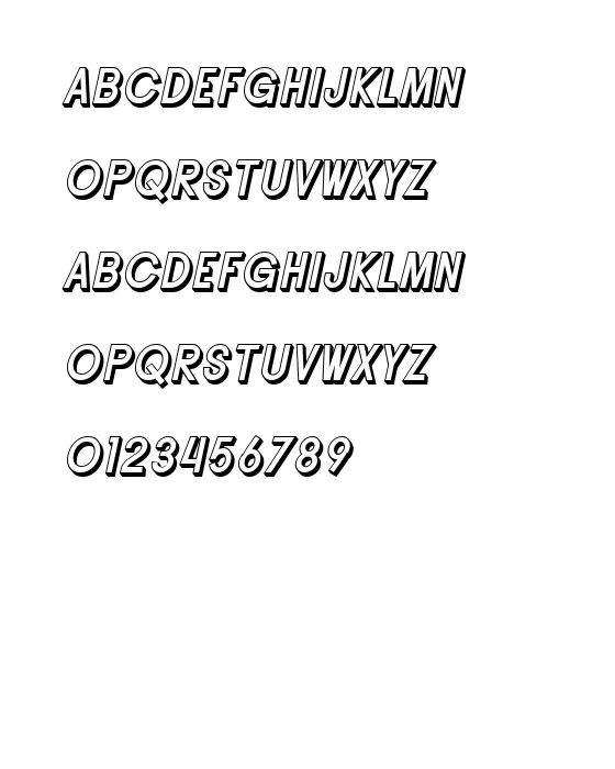 SF Buttacup Lettering Shaded Oblique.webp