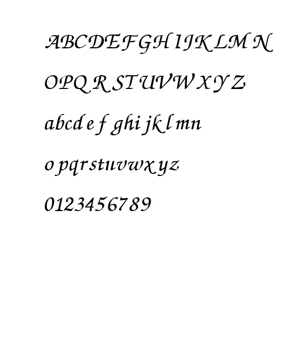 ZapfChancery Cyrillic Italic.webp