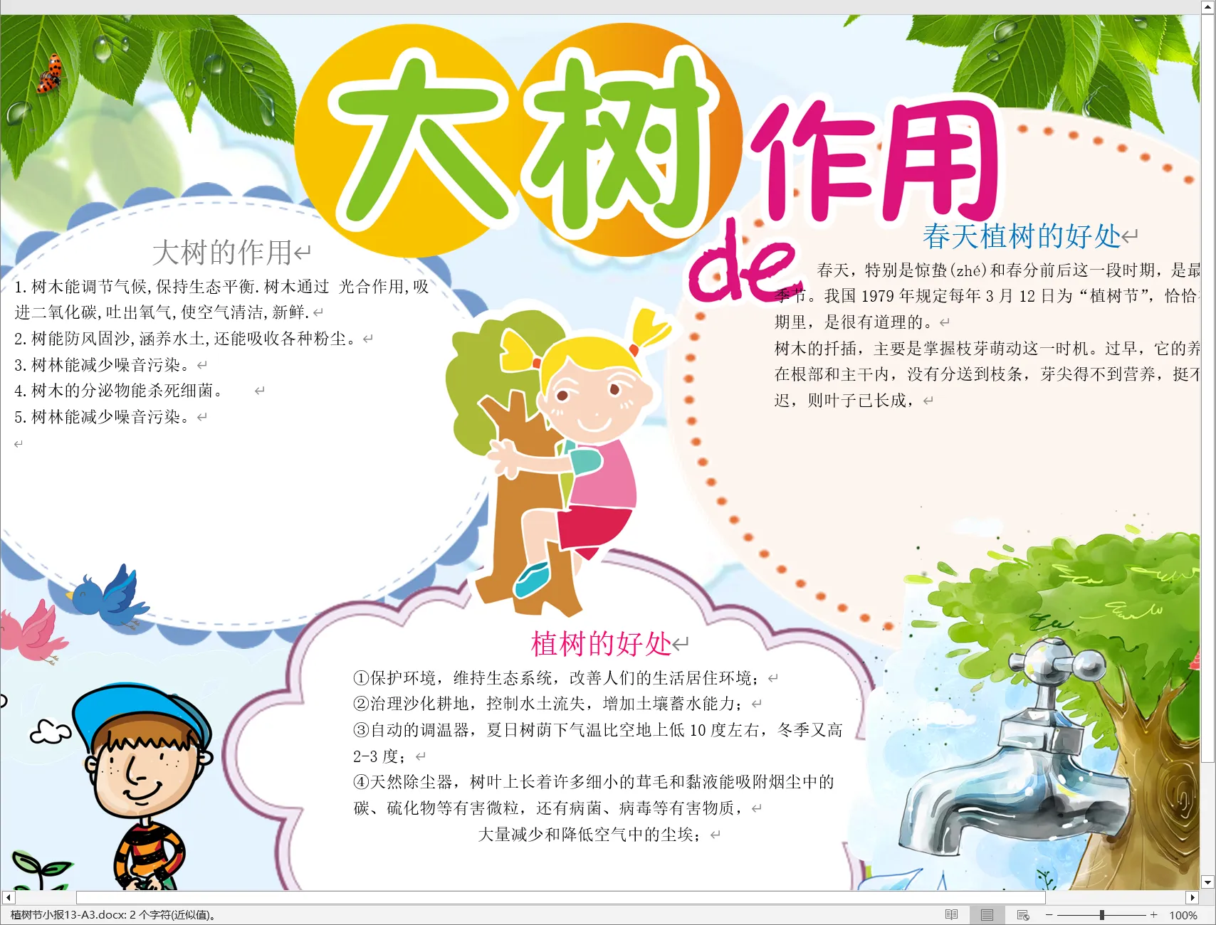 植树节小报13-A3.webp