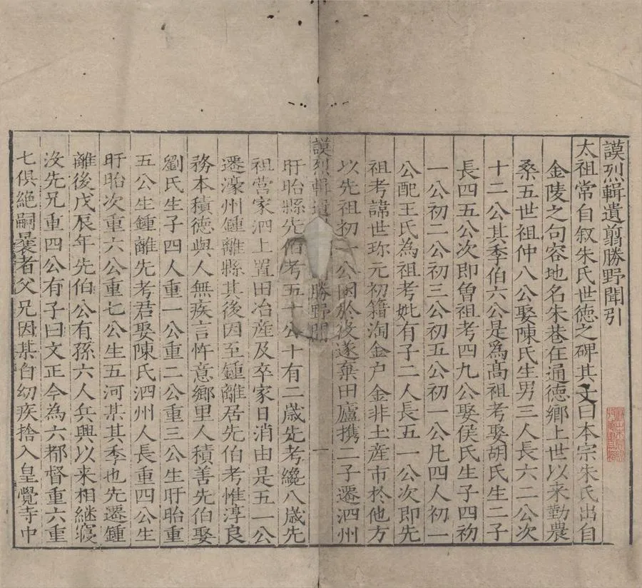330000-1705-0006585.國朝謨烈輯遺二十三卷（存三種）明朱當@撰.明嘉靖刻本.webp