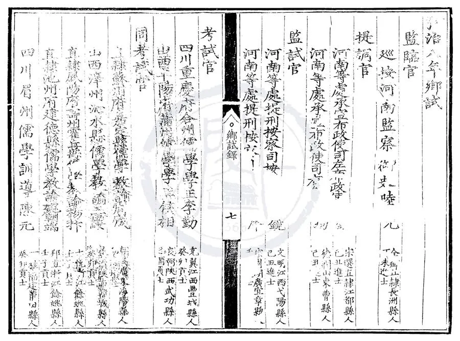 330000-1705-0000508.弘治八年河南鄉試錄.明弘治刻本.webp