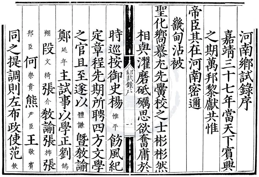 330000-1705-0007383.嘉靖三十七年河南鄉試錄.明嘉靖刻本.webp