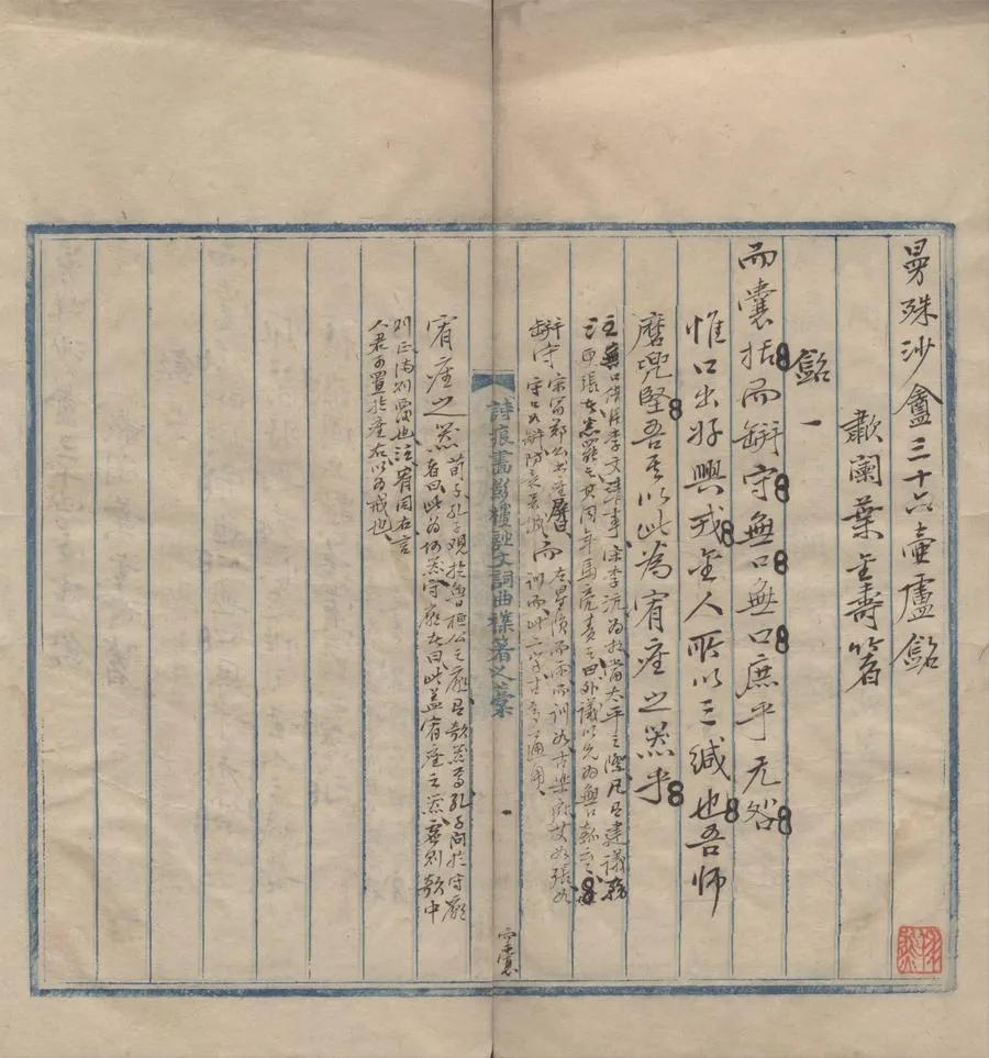 330000-1705-0004860.曼殊沙庵三十六壺盧銘.清葉金壽著.清稿本.webp