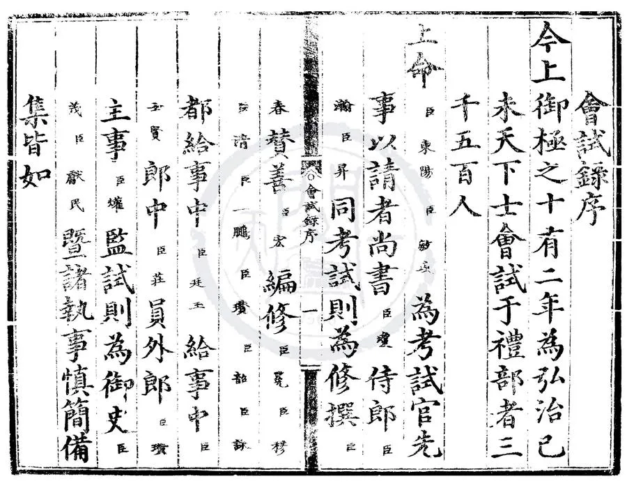 330000-1705-0006983.;弘治十二年會試錄.明弘治刻本.webp