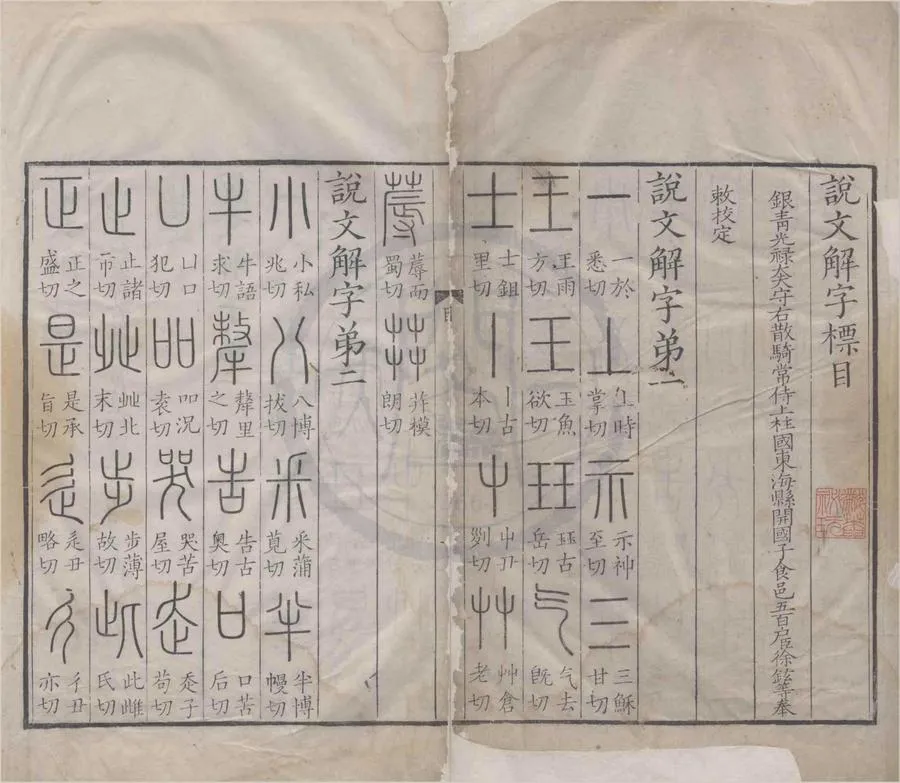 330000-1705-0004090.說文解字十五卷標目.漢許慎撰.五代徐鉉等校定.清刻本.webp