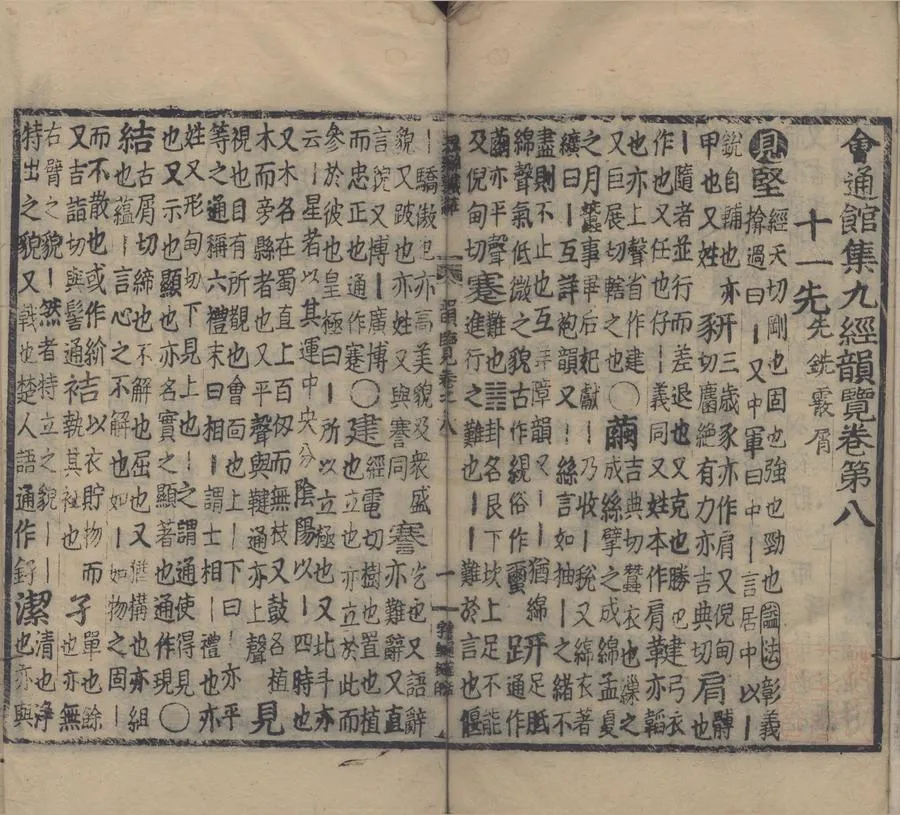 330000-1705-0006448.會通館集九經韻覽□□卷.明華燧輯.明弘治銅活字本.webp