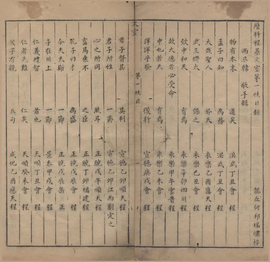 330000-1705-0005712.歷科程墨文室二卷.何邦瑞.明韓敬輯.明刻本.webp