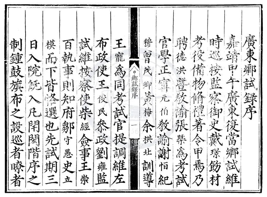 330000-1705-0007685.嘉靖十三年廣東鄉試錄.明嘉靖刻本.webp