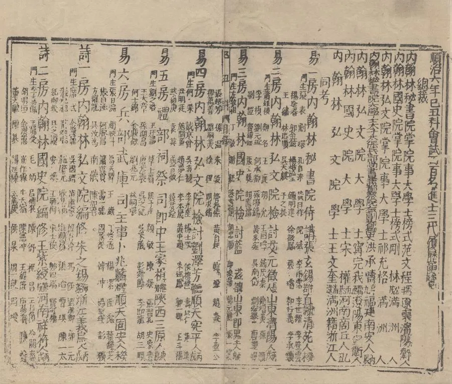 330000-1705-0006856.順治六年乙丑科三代進士履歷.清順治刻本.webp