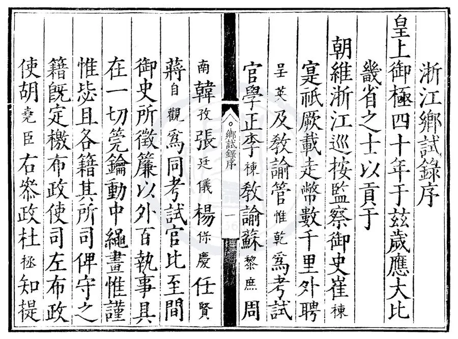330000-1705-0007074.嘉靖四十年浙江鄉試錄.明嘉靖刻本.webp