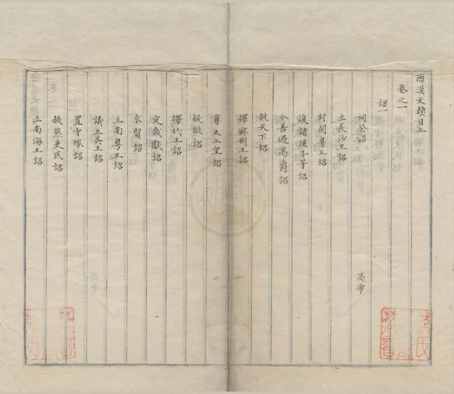 330000-1705-0001039.西漢文類三十五卷目錄二卷.明劉節編缉.明抄本.webp