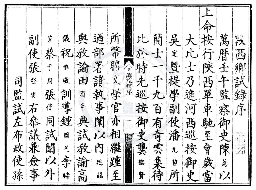 330000-1705-0000542.萬曆十年陝西鄉試錄.明萬曆刻本.webp