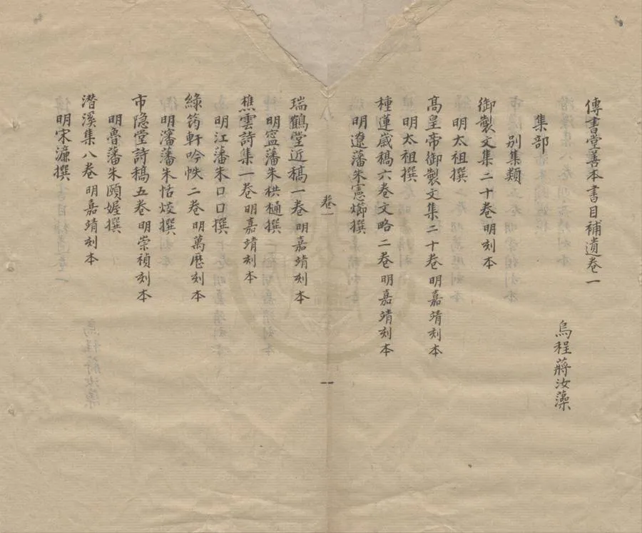330000-1705-0018555.傳書堂善本書目十二卷補遺四卷.現代蔣汝藻撰.民國抄本.webp