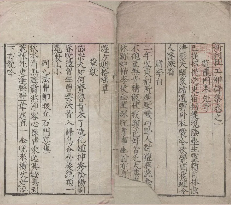 330000-1705-0005262.新刊杜工部詩集二十卷年譜.諸家詩話.附錄.唐杜甫撰.明刻本.webp
