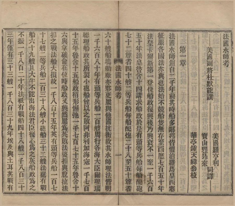 330000-1705-0018013.法國水師考.美國杜默能撰.美國羅亨利譯.清瞿昂來譯.清鍾天緯校.清江南製造局編.清光緒鉛印本.webp