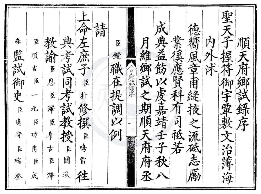 330000-1705-0000401.嘉靖三十一年順天府鄉試錄.明嘉靖刻本.webp