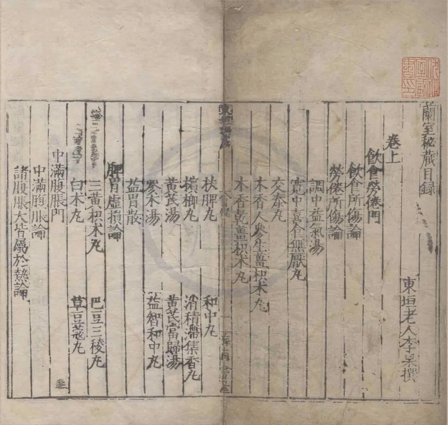 330000-1705-0004187.蘭室秘藏三卷.金李杲.撰.明嘉靖刻本.webp