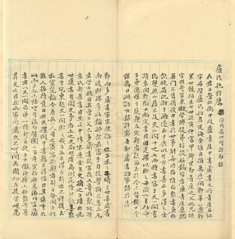 330000-1705-0001945.盧氏抱經樓書目不分卷.清盧址藏.民國抄本.webp