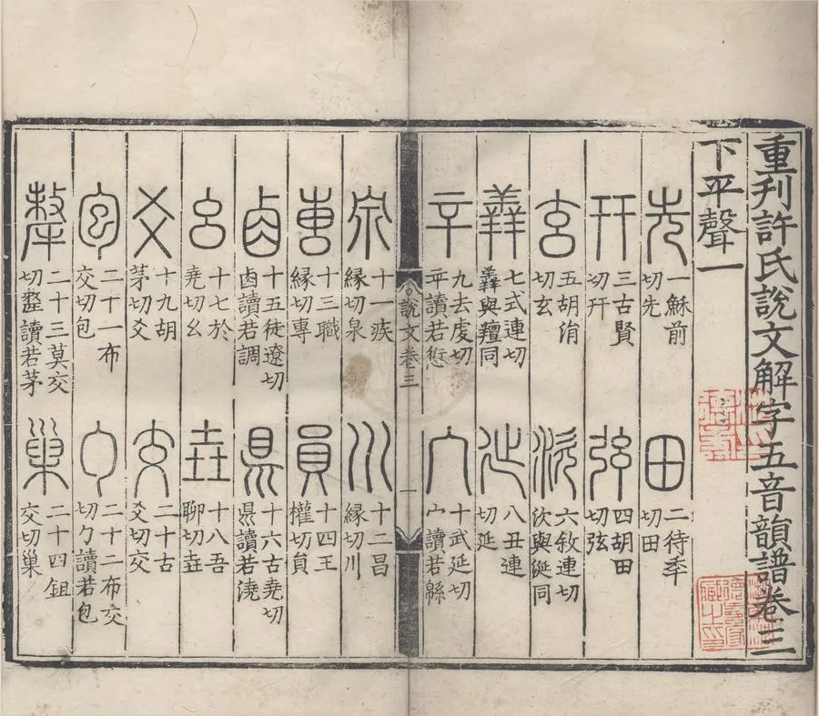 330000-1705-0000277.重刊許氏說文解字五音韻譜十二卷.宋李燾撰.明刻本.webp