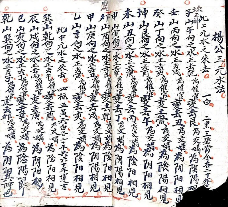 杨公三元天心水法千金歌(民间手抄本)_P4.webp