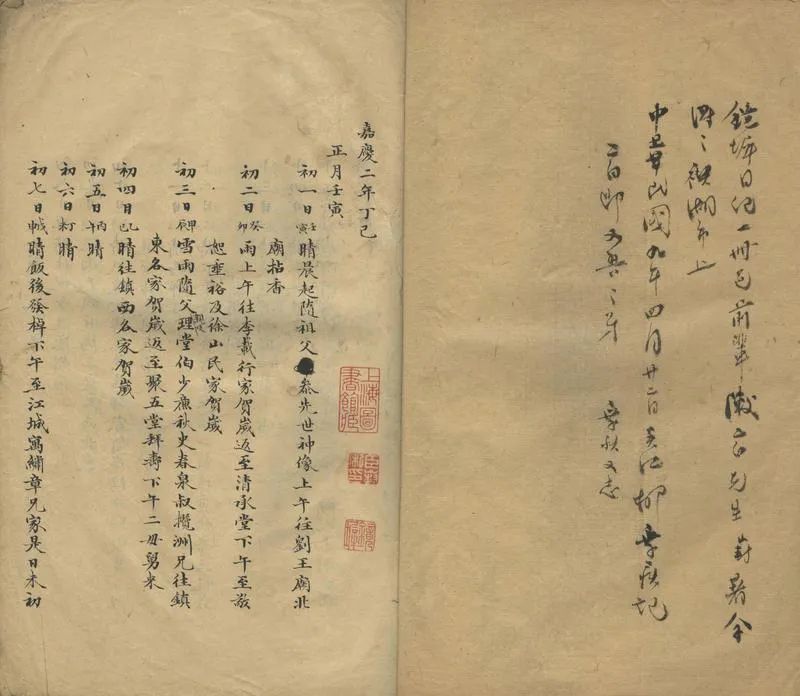 GJ2302141.鏡墀日記一卷，嘉慶二年正月至八月_P2.webp