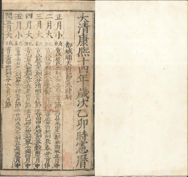 GJ2310682.大清康熙年歲次壬子時憲曆書一卷_P1.webp