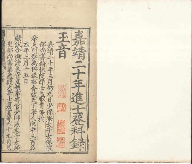 GJ2301047.嘉靖二十年進士登科録一卷_P2.webp