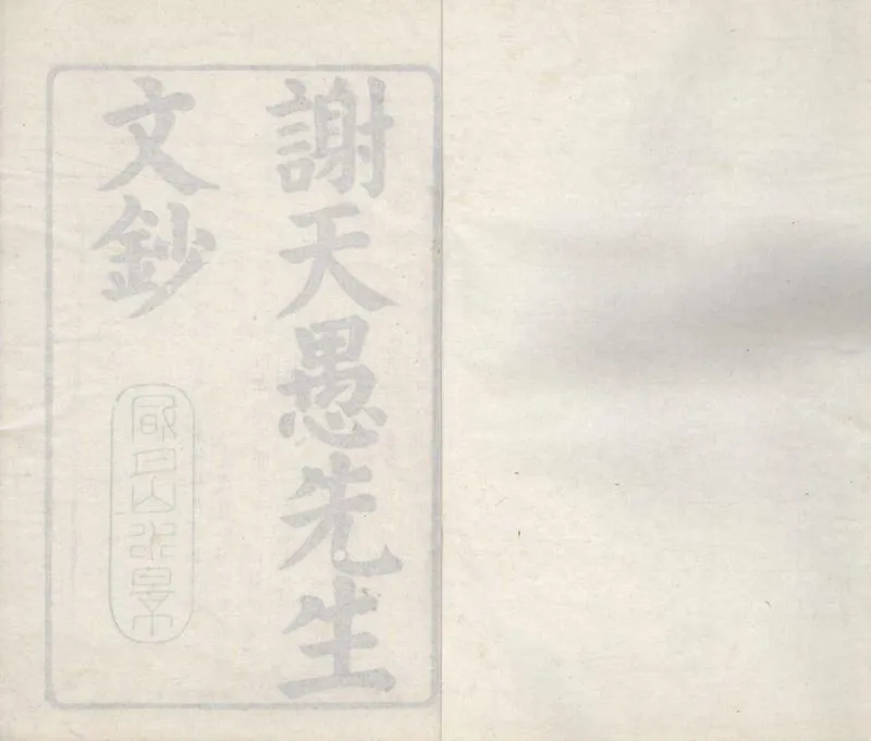 GJ2304395.天愚先生文鈔八卷附錄一卷_P1.webp